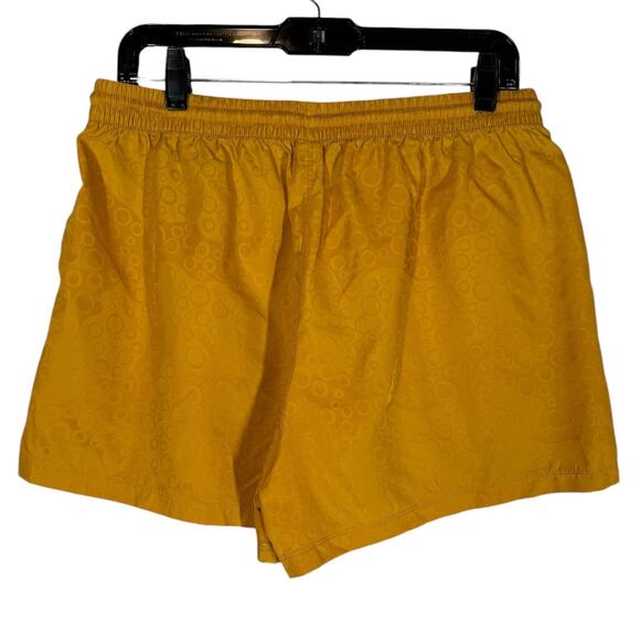 Outdoor Voices GeoShine 2.5 in Short Goldfinch Yellow Large Run Athletic Nylon - Picture 4 of 6